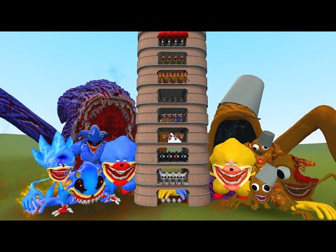 Видео: TALLGRASS LITTLE TO BIG ALL SPRUNKI SONIC EXE VS ALL BROW SPRUNKI ФАЗЫ 1 - 10 в Garry's Mod !!