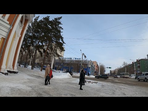 Видео: Костанай Прогулка по проспекту Аль Фараби 1 часть