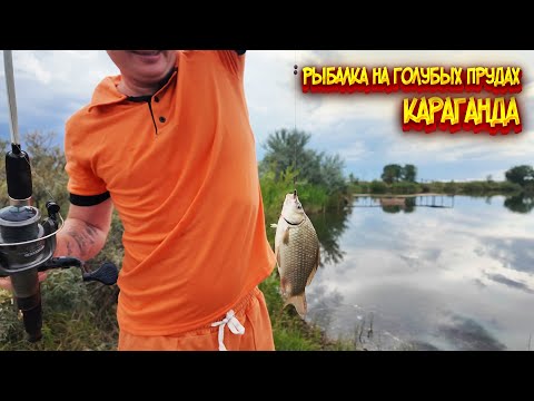 Видео: Рыбалка на голубых прудах в Караганде / Буря в Караганде / Центральный парк