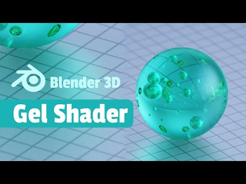 Видео: Создайте GEL-Shader в Blender с НАСТОЯЩИМИ пузырьками воздуха!