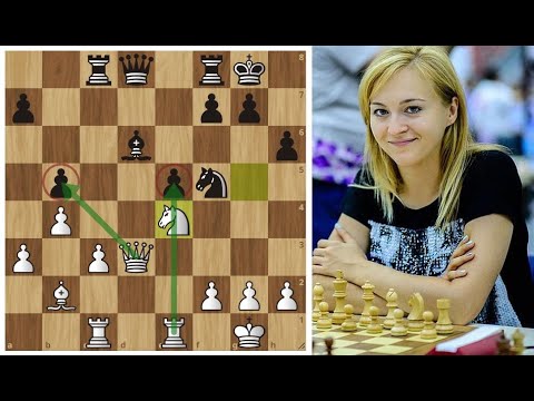 Видео: Анна Ушенина показала Хоу Ифань магию системы Колле! Шахматы