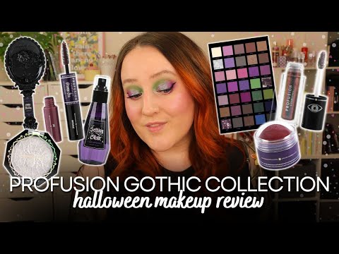 Видео: ОБЗОР КОЛЛЕКЦИИ PROFUSION *GOTHIC BEAUTY*! Обзор примерки косметики на Хэллоуин. Не тестируется н...