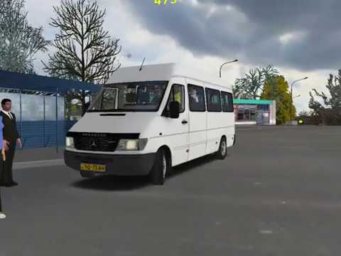 Видео: Omsi 2 карта Чугуев маршрут № 473 на Mercedes Sprinter