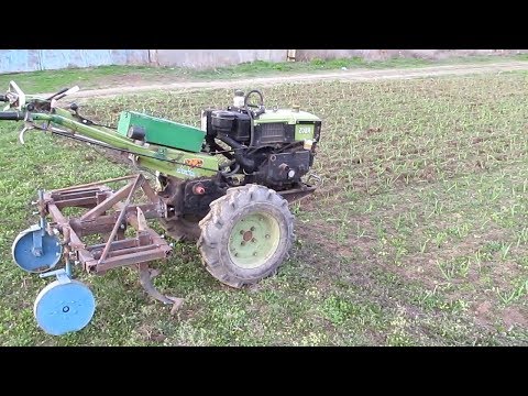 Видео: Культивация чеснока мотоблоком!