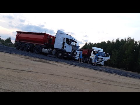 Видео: Тонары,Скания,Камаз,Обочники,Водительский завтрак