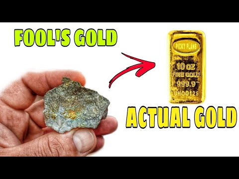 Видео: Добыча золота PYRITE | Золото из сульфидной руды