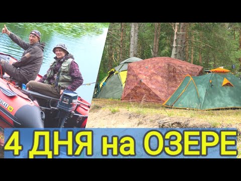 Видео: 4 Дня на озере.  Рыбалка с Ночёвкой.  Щука на спиннинг. ч 2