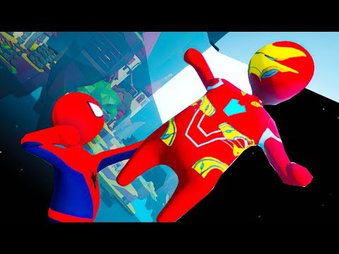 Видео: КОСМИЧЕСКИЕ ПРЯТКИ В HUMAN FALL FLAT | пластилиновые герои Володя Человек Паук и Железный Человек