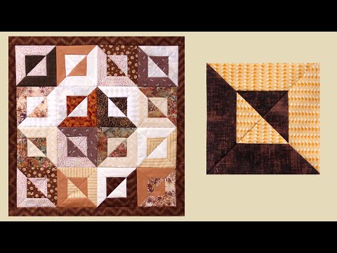 Видео: 3D эффект в пэчворке. Блок - "Магический квадрат"