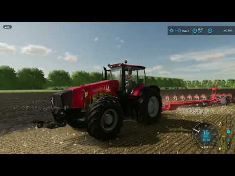 Видео: FS  22    Сельхоз  войска #44   Недали  домолотить                      карта  Краснополье