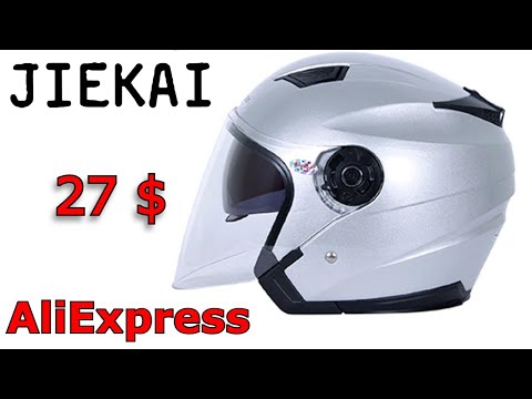Видео: Мотоциклетный шлем JIEKAI с AliExpress
