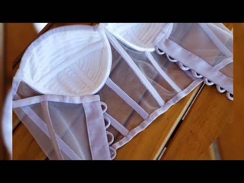 Видео: КАК СДЕЛАТЬ ПРОЗРАЧНЫЙ КОРСЕТ (подробное шитье)