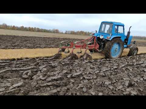 Видео: autumn plowing.Rudeninis arimas.Oсенняя вспашка. MTZ 82 kverneland.