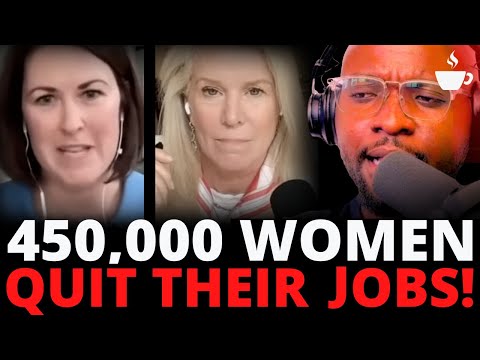 Видео: Женщины в рекордных количествах увольняются с работы, некоторые из них — чтобы проводить больше в...