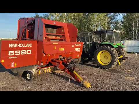 Видео: NEW HOLLAND 5980 | Универсальный пресс-подборщик Ременный