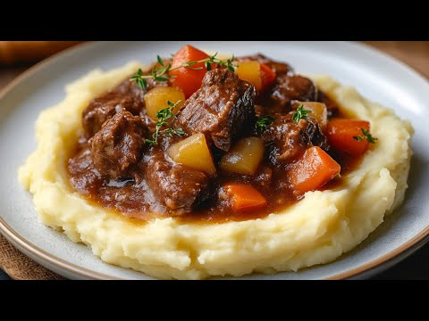 Видео: Самый вкусный говяжий бургиньон из старого французского журнала! Он такой вкусный❗