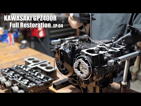 Видео: Kawasaki GPZ400R Ninja Restoration 4|Продолжение ремонта двигателя.