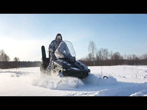 Видео: СНЕГОХОД СМ-002 ЕЗДА ПО ЛЕСУ И ВЫРУБКАМ В ЦЕЛИК. ПРОХОДИМОСТЬ ТЕХНИКИ В ТАЙГЕ.