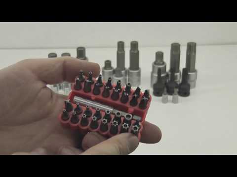 Видео: Биты, шестигранники, торксы, сплайны