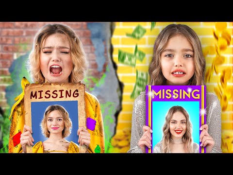 Видео: Богатая vs Бедная Дочь Потеряли Маму | Как Найти Похищенную Маму