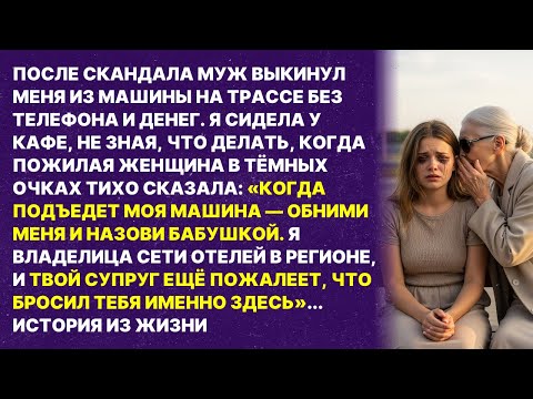 Видео: Муж ВЫГНАЛ МЕНЯ из машины — но незнакомка шепнула странное