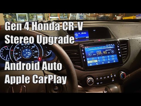 Видео: Установка стереосистемы навигации Honda CRV Android 2012-2016 года – Joying JY-HQ153N4GN