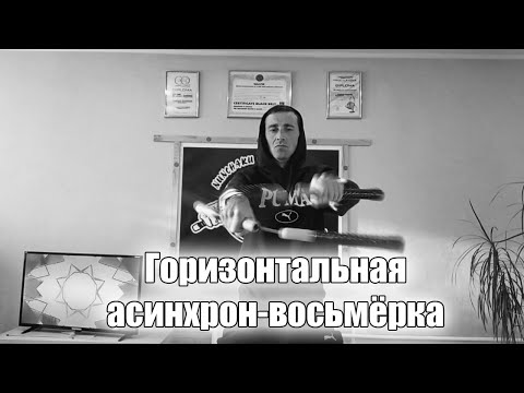 Видео: Нунчаку уроки - Горизонтальная асинхрон-восьмёрка(+slow mo)