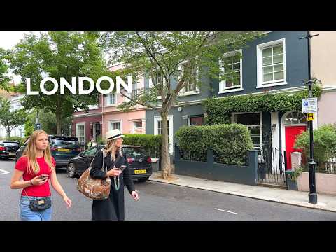 Видео: [4K]🇬🇧 Прекрасная прогулка в Ноттинг-Хилле, самом очаровательном районе Лондона💖 Июнь 2025 г.