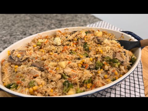 Видео: Как вкусно приготовить рис с мясом и овощами. #dinner #delicious #рецепт 