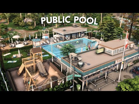 Видео: Общественный бассейн 🌊 | The Sims 4 — Скоростное строительство (БЕЗ CC)