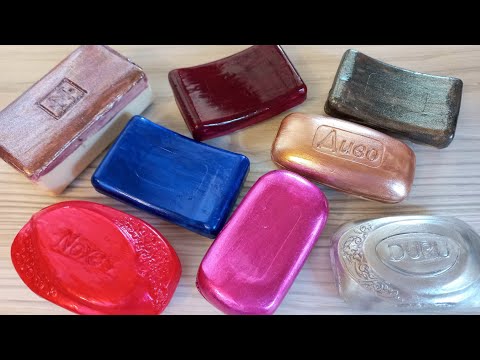 Видео: ASMR Cutting painted soap|soap carving|резка крашеного мыла|асмр резка мыла