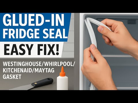 Видео: Как заменить приклеенный уплотнитель в холодильнике Whirlpool, KitchenAid, Maytag, Westinghouse и...