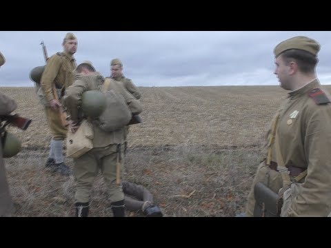 Видео: Стрелковое отделение КА. Форсирование Днепра, октябрь 1943/Red Army  machinegun sqouad. Oktober 1943