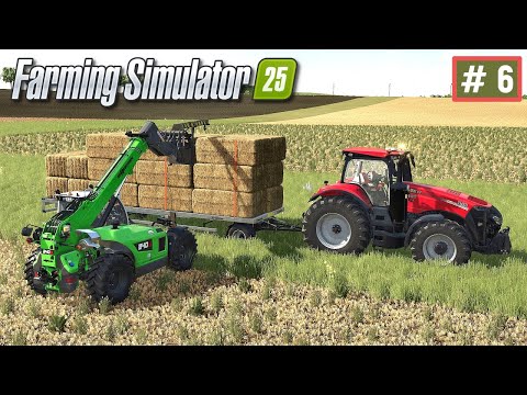 Видео: Iowa Plains FS25 - Погрузка СОЛОМЫ.  Производство СЕМЯН # 6