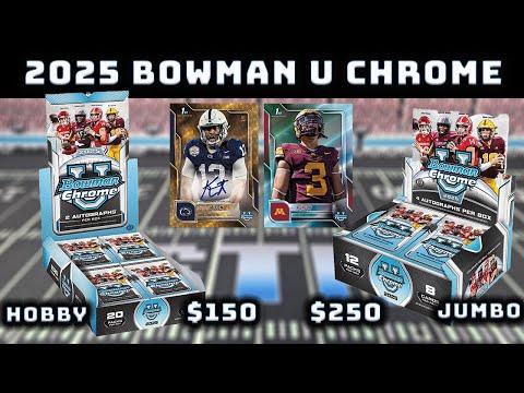 Видео: Мы ПОПАЛИ в SSP & AUTO /10! Обзор Bowman Chrome U JUMBO & HOBBY Box 2025 года!