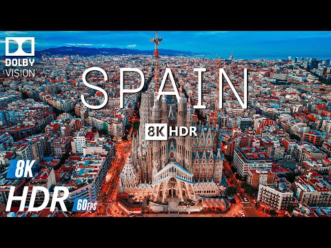 Видео: Испания 8K Видео Ultra HD HDR с мягкой фортепианной музыкой - 60 кадров - 8K Nature Film