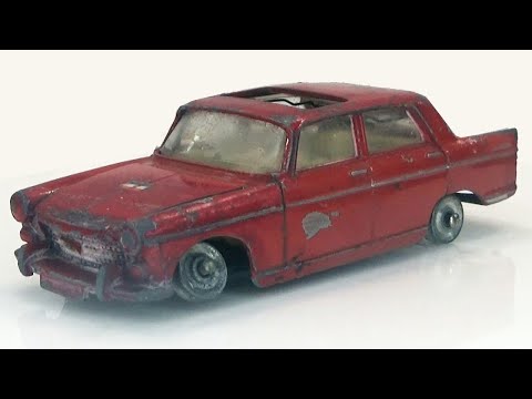 Видео: Пежо 404 Седан. Dinky Toys №536. Полная реставрация. Сделано во Франции. Литая модель.