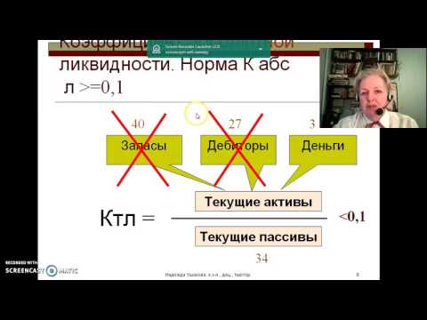 Видео: 1.2. Когда недостаточно просто проверить коэффициент текущей ликвидности?