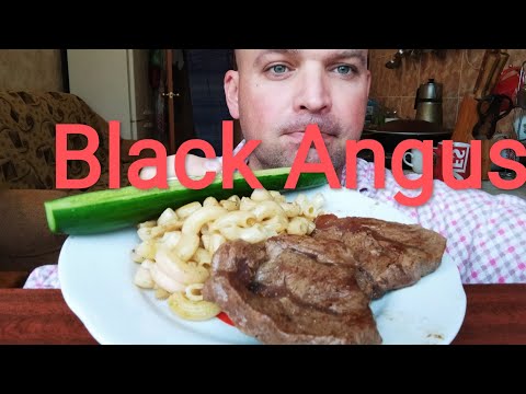 Видео: МУКБАНГ говядина Black Angus/ОБЖОР стейк