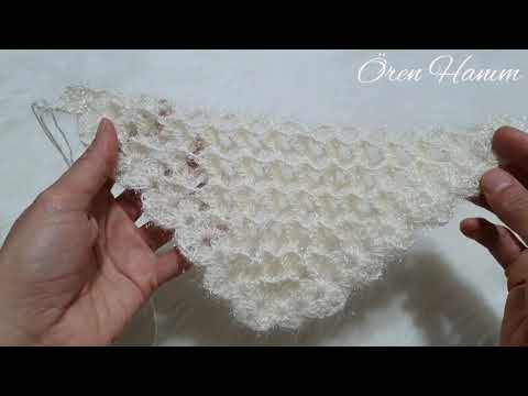 Видео: Модель 3D Super Easy Shawl - Модели платков Dowery - Модель Triangle Shawl