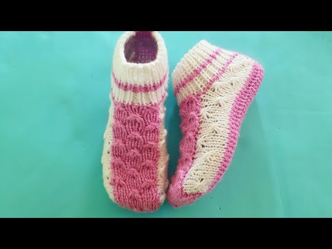 Видео: Ещё одни бесшовные носки...🌸 Длина подошвы 25 см