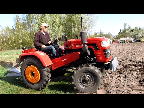 Видео: Шифенг 244 с плугом.