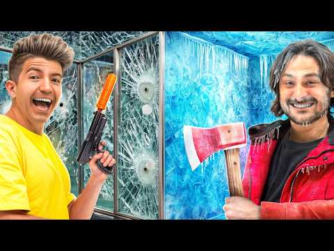 Видео: 100 слоёв ПУЛЕНЕПРОБИВАЕМОГО СТЕКЛА против ЛЬДА!