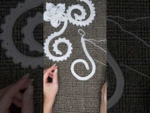 Видео: МК 2 ЧАСТЬ "ЗАВИТОК"    crochet #knitting #ирландскоекружево #tutorial #shorts#вязание#мк