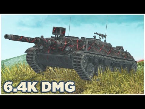 Видео: Kanonenjagdpanzer 105 • 6.4К УРОНА • 6 ФРАГОВ • WoT Blitz