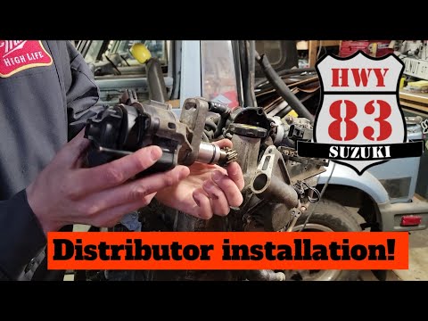 Видео: Установка распределителя и регулировка двигателя Suzuki! Geo Tracker Sidekick Vitara Samurai Escu...