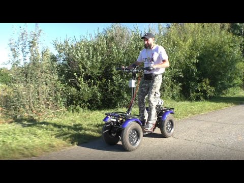 Видео: Самодельный четырех колесный электросамоккат
