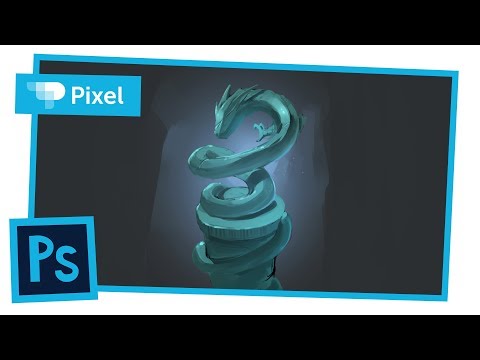 Видео: Рисуем дракона в Adobe Photoshop | уроки для новичков