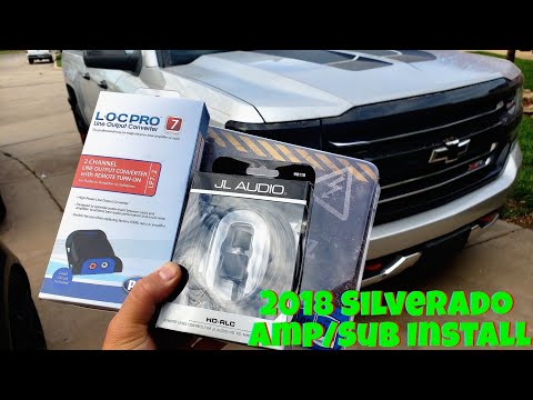 Видео: Шаг за шагом: установка усилителя/сабвуфера Silverado 2018 с использованием заводской магнитолы?