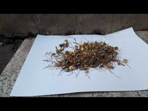Видео: Аффинаж 80 позолоченных транзисторов#золото #аффинаж #серебро #палладий#платина